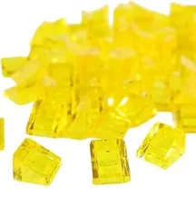 100 Pieces LEGO® Trans-Yellow Slope 30 degree 1x1x2/3  Cheese Slope 54200