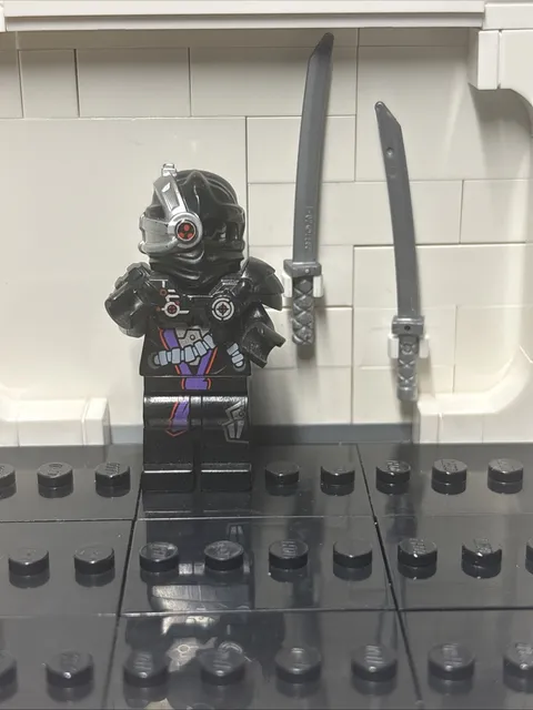 LEGO Ninjago General Cryptor Rebooted Minifigure w/ Katanas 70721 70726 njo0092