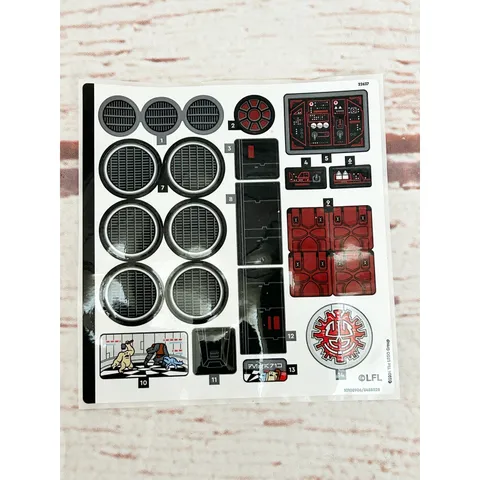 LEGO Star Wars The Dark Falcon 75389 Unused Sticker Sheet Decals Part 6488528