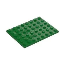LEGO 16x Green Plate 6 x 8  inv.603