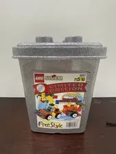 VINTAGE LEGO SYSTEM Freestyle: Limited Edition Silver Bucket (3027) Bucket Only