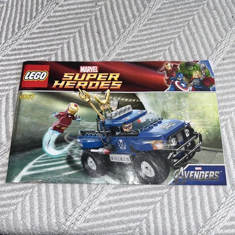 Lego Marvel Super Heroes Loki's Cosmic Cube Escape 6867 Used Manual Only B1