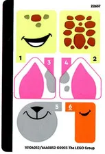 LEGO STICKER SHEET 43226 DISNEY DUOS from set New & Genuine