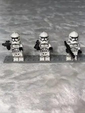LEGO Star Wars Phase 2 Clone Trooper Minifigure LOT OF 3 Plain White 75372