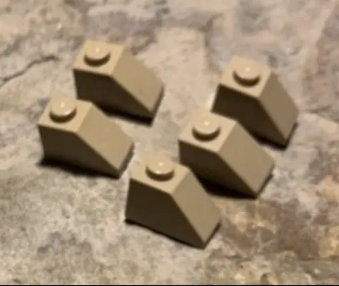 LEGO 3040 Sand Blue Slope 45 2 x 1 Pieces Lot