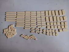 LEGO BULK LOT OF 136 TAN SMOOTH TILES 1X1 1X2 1X3 1X4 1X6 1X8 2X2 2X3 2X4