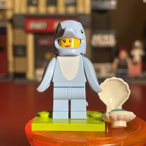 Lego Dolphin Costume Fan Minifigure Collectible Series 28 71051 CMF, New.