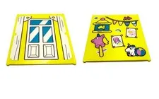 LEGO ® Bluey window glass pane 1x6x6 yellow nursery 42509pb15 window pane