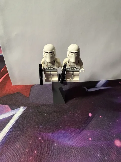 lot of 2 Lego Star Wars Snowtrooper Minifigure Pair, Sw0115, 2004-2011