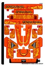 LEGO STICKER SHEET 42135 MONSTER JAM EL TORO LOCO from set New & Genuine