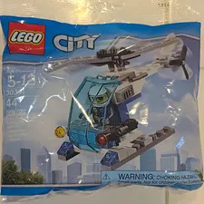 LEGO CITY Police: Police Helicopter (30351) Complete Set 44pcs Age 5-12 Polybag