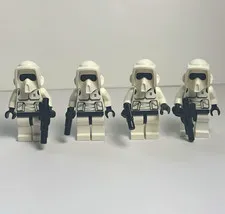 LEGO Star Wars Scout Trooper Minifigure Lot of 4 w/ Blasters