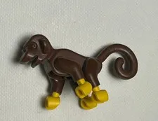 LEGO Minifigure Monkey Brown Yellow Hands 2550c01 Pirates Animals Chimp