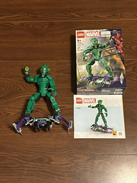 LEGO Marvel 76284 Green Goblin Figure Spider-Man NWH 471pc w/Instructions
