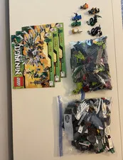 LEGO NINJAGO 9450 Epic Dragon Battle Complete w/ Instructions No Box