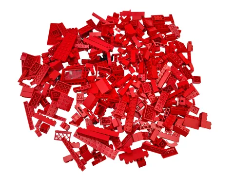 Lego® 1/2 Kilo Bricks Random COLOUR: RED aprox 250 Pcs