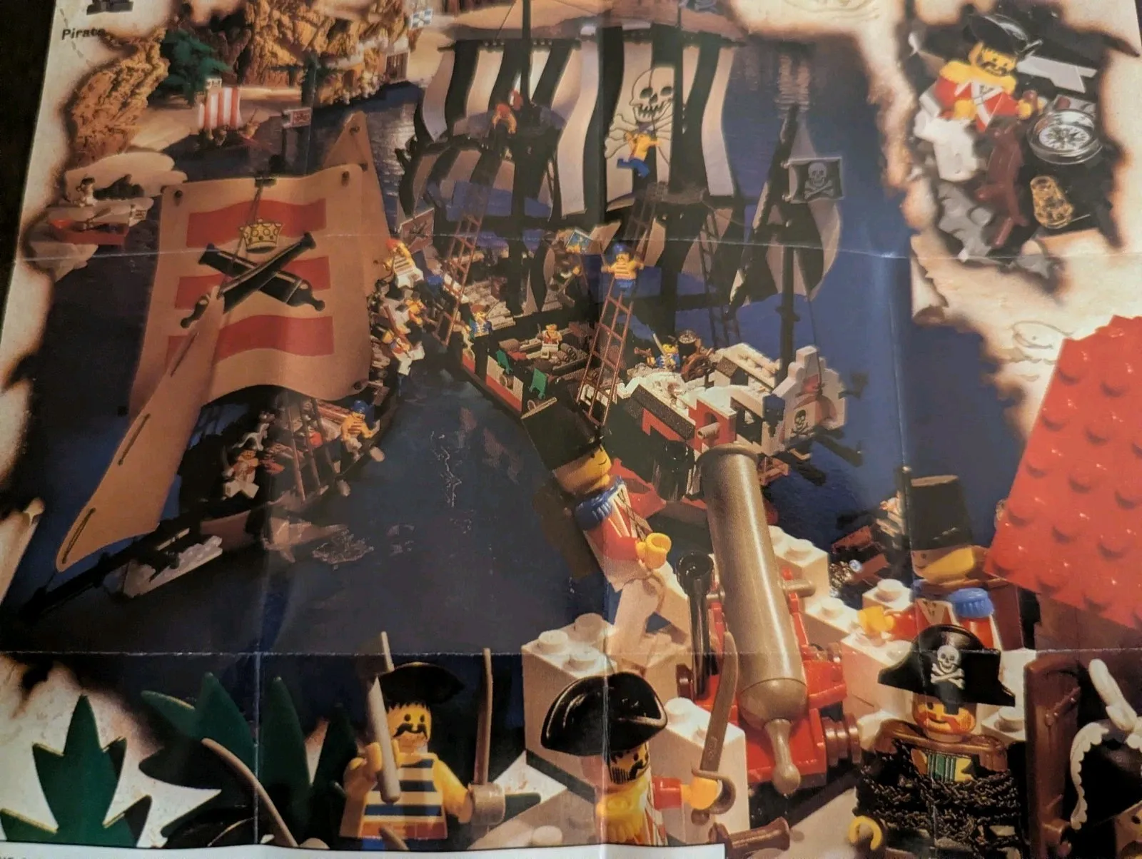 Vintage (1993) LEGO Product PIRATES Sets Poster - RARE