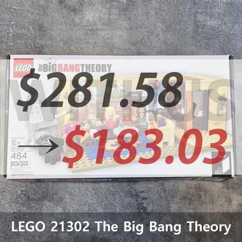 [CLEARANCE] LEGO 21302 Ideas The Big Bang Theory 484 Piece