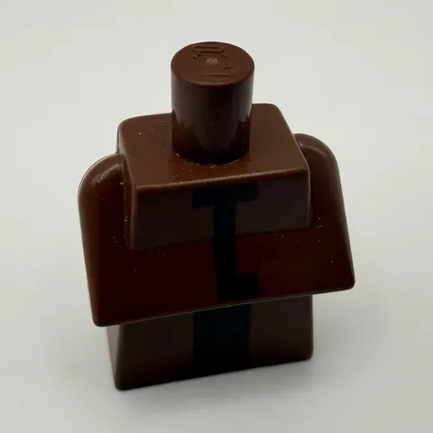 LEGO Minecraft part 25767pb001 - Villager torso, dark brown - 1pc