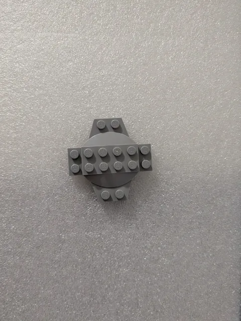 LEGO Part 30303 (1pc) Star Wars Dome Cross Plate 6x6 Grey