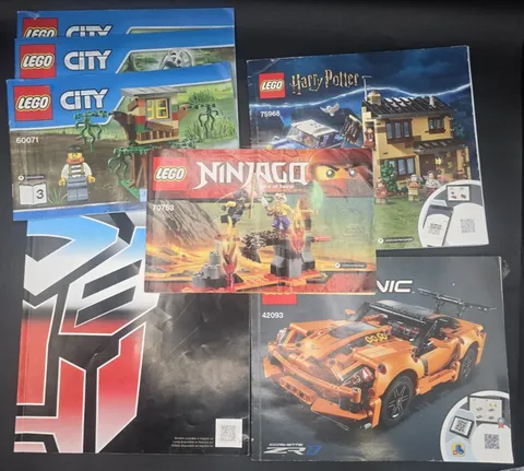 Lot Of Mixed Lego Instruction Manuals 60071 75968 70753 42093 Optimus Prime