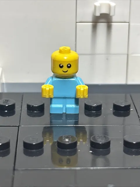 LEGO® Minifig cty1186 - Baby - Dark Turquoise Body with Yellow Hands
