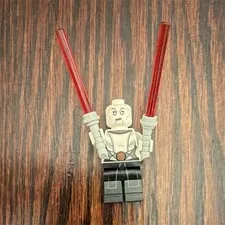 LEGO Asajj Ventress Mini figure with 2 Red Lightsaber Accessories