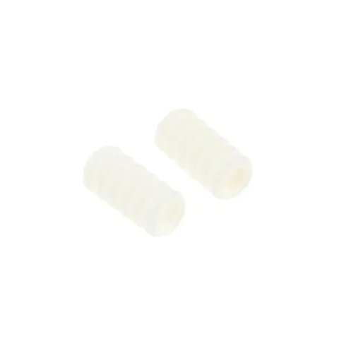2x LEGO Technic Ribbed Hose 7mm White 2L Flexible 4226247 55099 78c02