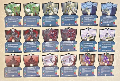 Lot of 18 Lego Knights Kingdom Cards - Rascus, King, Guardian, Shadow Knights ++