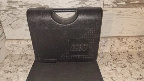Lego Black 12 x 10 Storage Carrying Case Plastic w/ Latch Closure - 1997