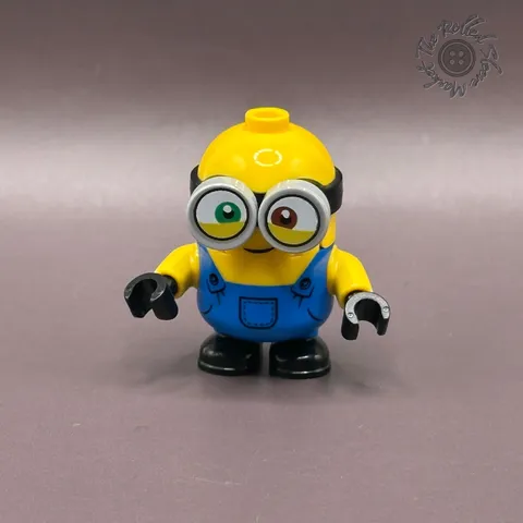 LEGO Minifigure Minion Bob mnn006 Blue Overalls Heterochromia Eyes