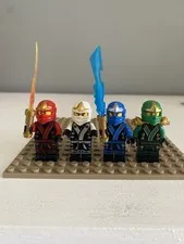Lego NINJAGO Final Battle Kimono Robes Lot Of 4 Minifigures: Jay Lloyd Zane Kai