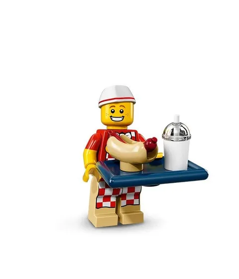 LEGO Hot Dog Vendor Minifigure 71018 Series 17 New Sealed