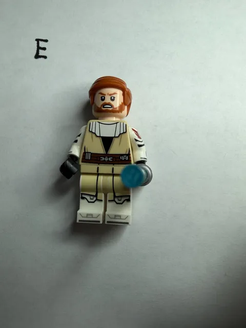 Lego New Star Wars Obi-Wan Kenobi Minifigure Jedi 75432 Clone Wars White Armor