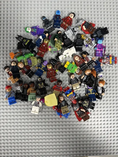 Authentic Lego Super Hero Lot Of 50 Minifigs! See Pics For What’s Included!