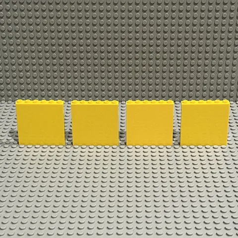 Lego Panels Walls 1 x 6 x 5 - 59349 59350 35286 : Yellow Pack of 4