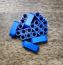 LEGO Blue Technic, Liftarm, Thick 1 X 3 QTY 10. Part No. 32523