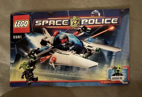 LEGO Space Police 5981 Instruction Manual Booklet Only 2010 Illustrated