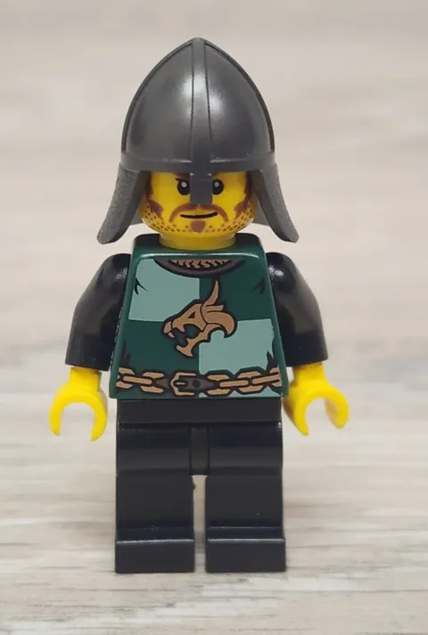 Lego cas461 Kingdoms Dragon Knight Quarters Helmet Neck Protector Minifigure