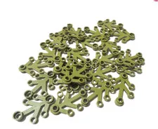 LEGO- #2423 OLIVE GREEN -PLANT LEAVES 4X3-25 PIECES