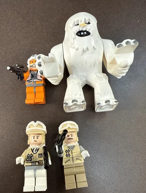 LEGO Star Wars Hoth Minifigure Lot Wampa 8089 Luke Skywalker Rebel Trooper Rare