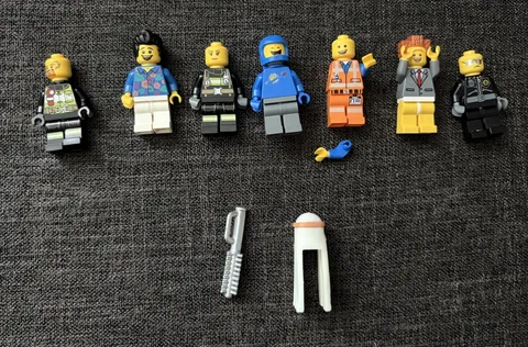 The Lego Movie Minifigures Lot of 7 Benny Emmet Cop Firefighter Where’s My Pants