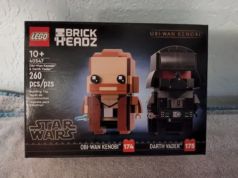 LEGO STAR WARS SET #40547 OBI-WAN KENOBI & DARTH VADER BRICKHEADZ FACTORY SEALED