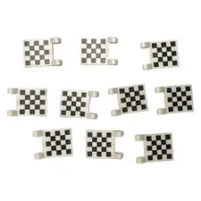 LEGO White Racing Flag 2x2 Checkered Car Lot of 100 Pieces Parts Bulk 2335 MOC