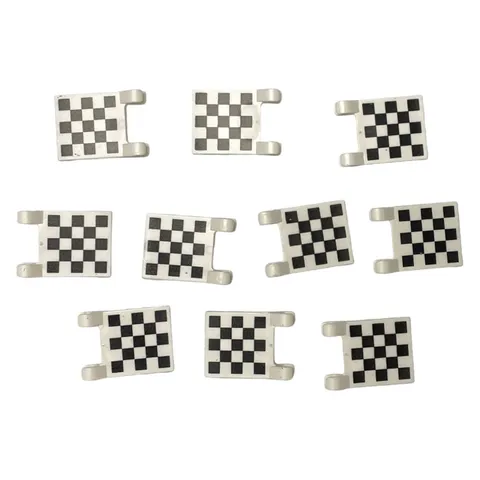 LEGO White Racing Flag 2x2 Checkered Car Lot of 100 Pieces Parts Bulk 2335 MOC