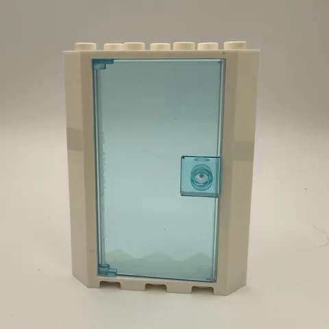 1x Lego Door Frame 4x4x6 White Corner Window Transparent Blue Window 60616 28327