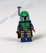 LEGO Star Wars Mandalorian Tribe Warrior Minifigure sw1078 Green Blue 75267 2020