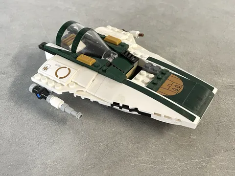 LEGO Star Wars: Resistance A-Wing Starfighter 75248  No Figures missing pieces 