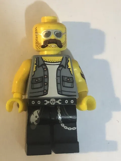 Motorcycle Mechanic Lego Mini figure  Action Figure Toy Minifig L1