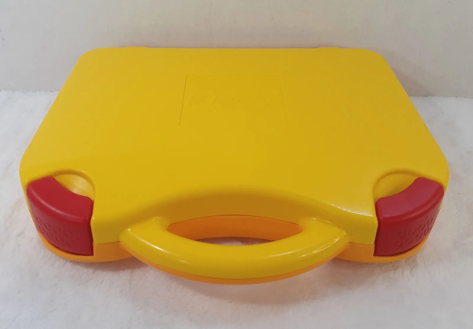 LEGO Carrying Case Hard Plastic with Dividers Yellow Orange Red